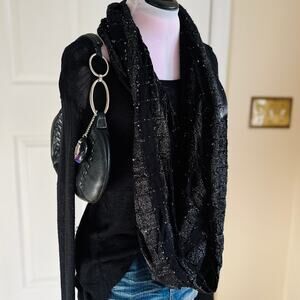 Black Infinity Scarf